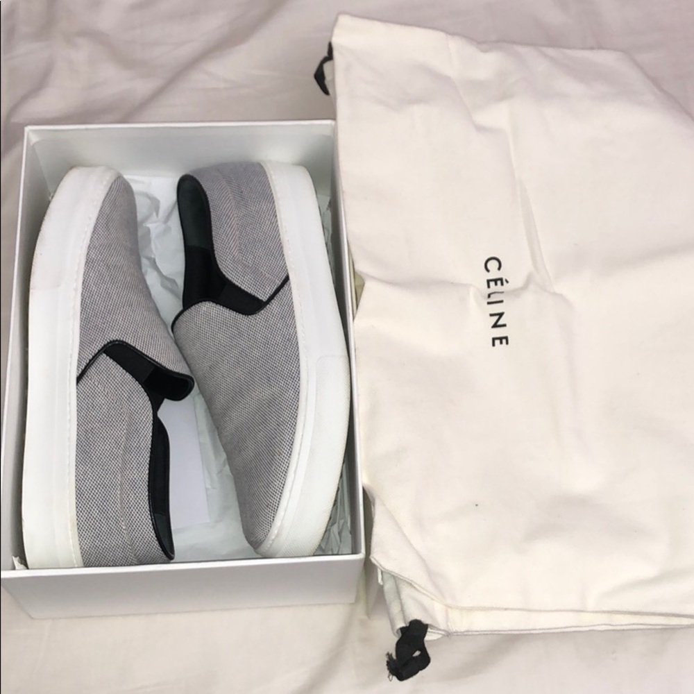 Celine slip on sneaker size 9 in Navy